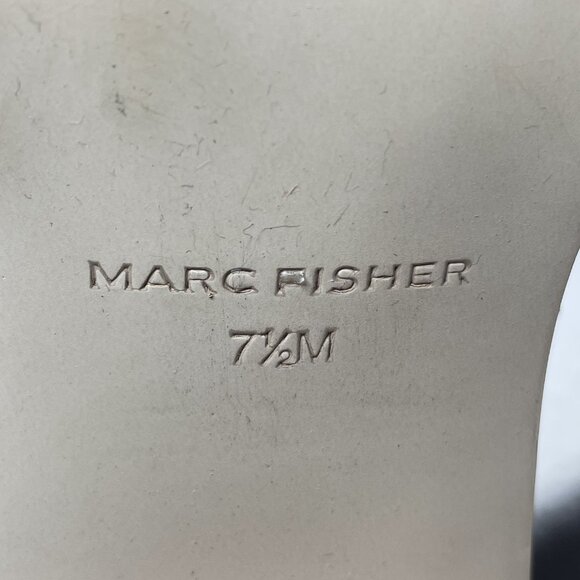 Marc Fisher Size 7.5 M Brown Leather Square Toe Block Heel Cushioned Booties - Picture 9 of 10